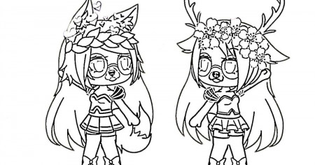 Gacha Life Coloring Pages Wolf Boy