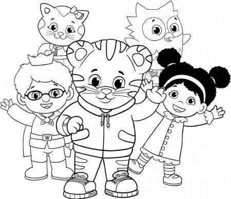 12 Free Printable Daniel Tiger's Neighborhood Coloring Pages