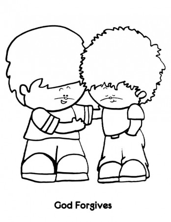 Kindergarten Coloring Pages Forgiving Others (Page 4) - Line.17QQ.com
