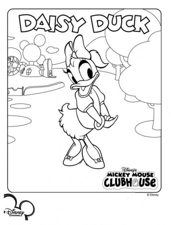 Coloring page Mickey Mouse Clubhouse daisy