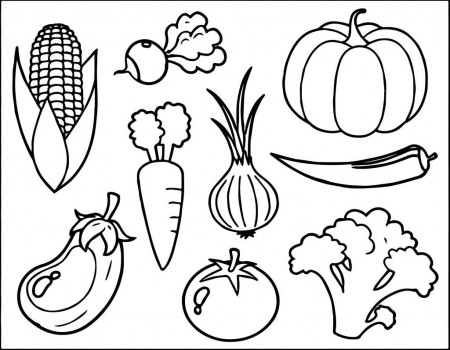 veg coloring pages