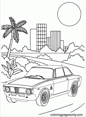 Alfa Romeo Coloring Page - Free ...