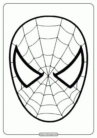 Free Printable Spiderman Mask Coloring ...