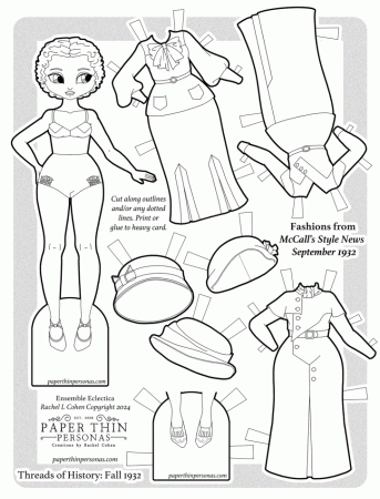 Printable Paper Dolls from Paper Thin ...