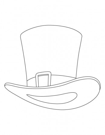 Normal Top Hat coloring page - Download ...