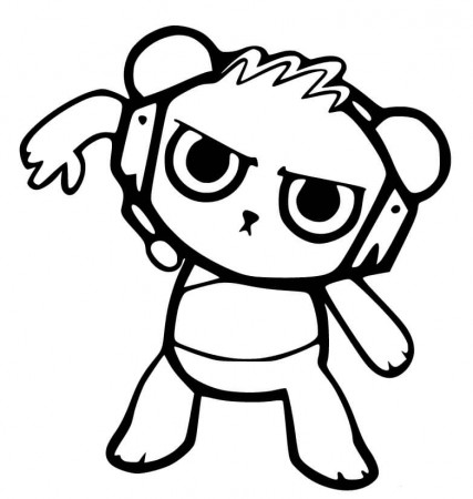 Amazing Combo Panda Coloring Page - Free Printable Coloring Pages for Kids