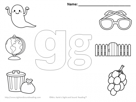 things that begin with g coloring pages - Clip Art Library