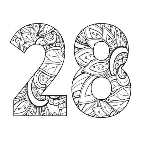 Mandala Number Coloring Page For Kids 7063900 Vector Art at Vecteezy