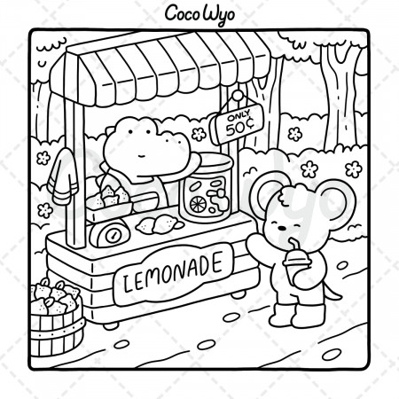 Cozy Friends Coloring Book - COCO WYO