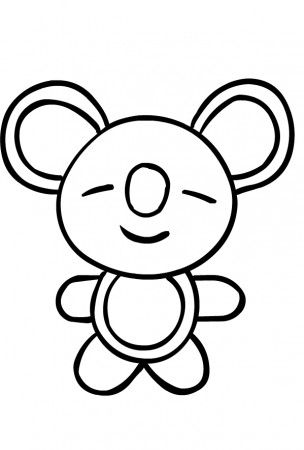 Koya from BT21 coloring page
