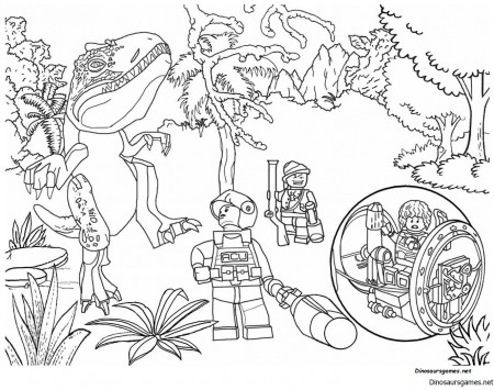 Jurassic Park 5 Coloring Page - Dinosaur Coloring Pages