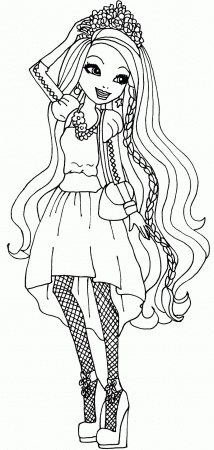 Madeline Hatter Coloring Page - Coloring Page