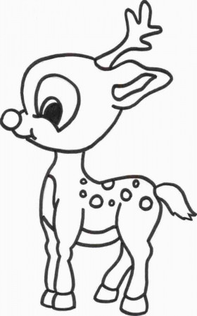 Reindeer coloring pages to download and print for free