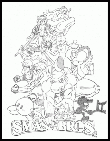 10 Pics of Link Super Smash Bros Coloring Pages - Super Smash Bros ...