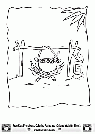 Camping Coloring Pages,Lucy Learns Summer Coloring Pages for Kids ...