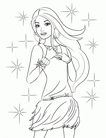 Coloring Pages Of Barbie - High Quality Coloring Pages
