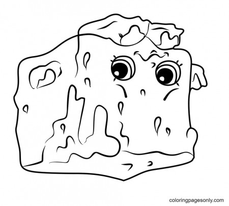 Sad Cool Cube Shopkin Coloring Pages - Ice Cube Coloring Pages - Coloring  Pages For Kids And Adults