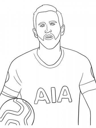 Harry Kane coloring pages - Free Printable