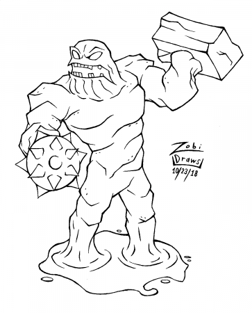Clayface from Batman The Animated Series Coloring Pages - Clayface Coloring  Pages - Coloring Pages For Kids And Adults
