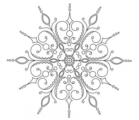 Snowflake Coloring Pages Snowflake Coloring Pages Snowflake ...