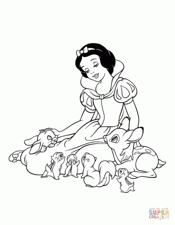 Snow White and the Seven Dwarfs coloring pages | Free Coloring Pages