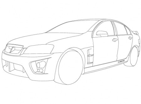 Coloriage Voiture de Course Holden-Hsv-Clubsport - télécharger et imprimer  gratuit sur ColoriageEnfant.Com