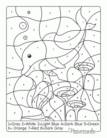 Free Color By Number Printables for Kids