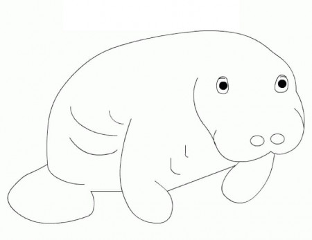 Manatee Coloring Pages
