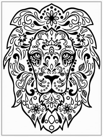 Lion Coloring Pages Adult - Get Coloring Pages