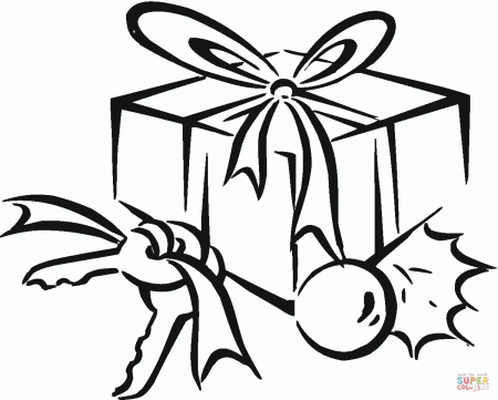 Birthday Gift Box coloring page | Free Printable Coloring Pages