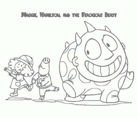 Maggie And The Ferocious Beast Coloring Page