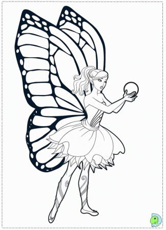 Free Barbie Fairy Coloring Pages - High Quality Coloring Pages