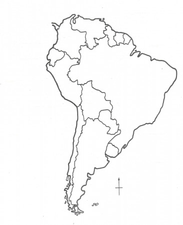 Coloring Map Of South America #5 - South America Map Coloring ...