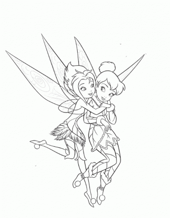 Free Coloring Pages Tinkerbell And Her Fairy Friends - Coloring Pages