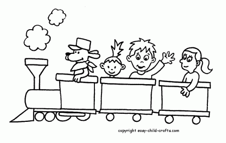 Coloring Pages Train And Caboose 154 | Free Printable Coloring Pages