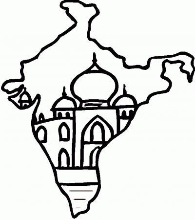 Map Of India Coloring Online | Super Coloring