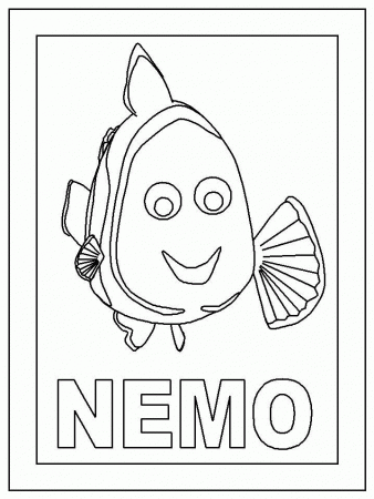 Search Results » Nemo Colouring In Page