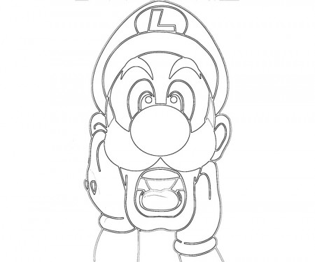 7 Luigi Coloring Page