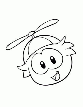 d puffle Colouring Pages