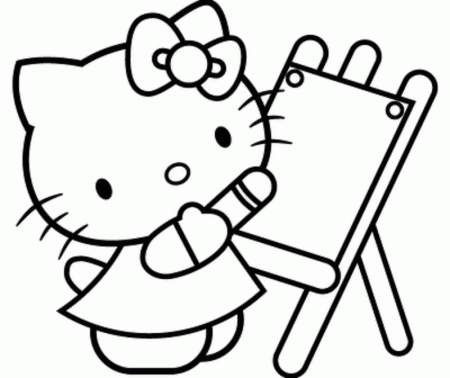 Kids-Coloring-Pages-Hello-Kitty | COLORING WS