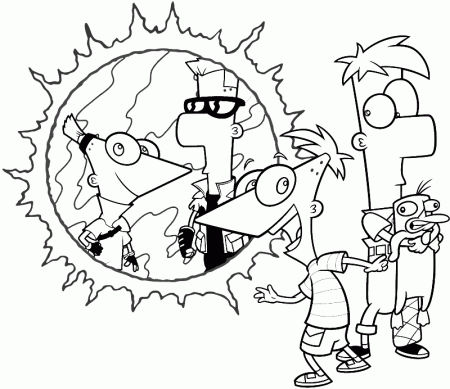 Phineas And Ferb Coloring Pages To Print