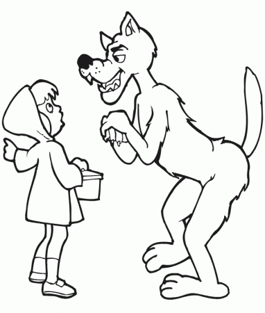 Little Red Riding Hood Coloring Pages To Print - Little Red Riding 