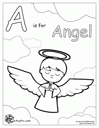 Catholic ABC coloring pages | ABC activities