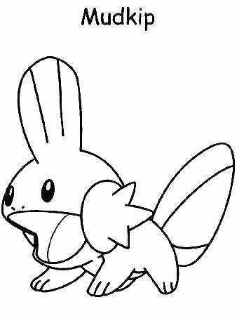 Pokemon Mudkip Coloring Pages 8 | Free Printable Coloring Pages