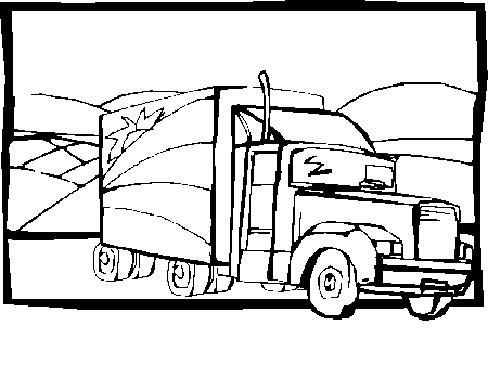 Coloring Page - Truck coloring pages 12