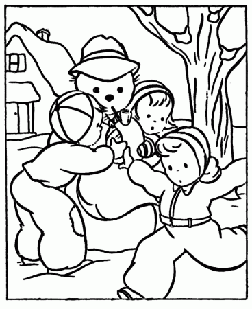 Download Make Snowball Winter Themed Coloring Pages Or Print Make 