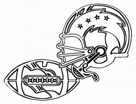 American Football Coloring Pages : NFL Football Helmet For Games 