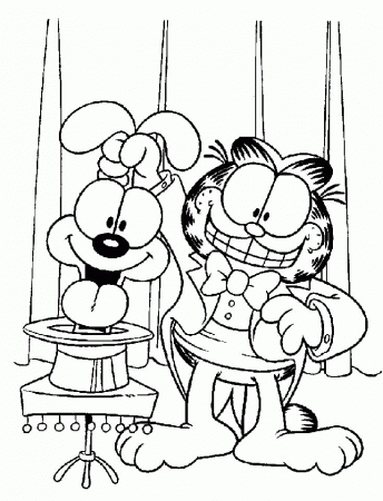 Garfield Printable Coloring Pages - Free Printable Coloring Pages 