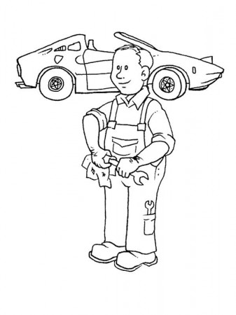 Kids-n-fun.com | 68 coloring pages of Professions