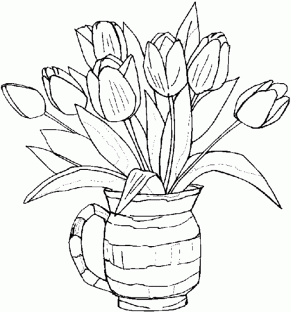 Adult Flowers | Free Coloring Pages on Masivy World